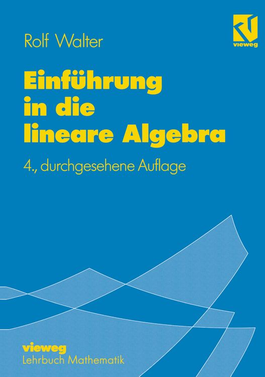 Produktbild: Einf&uuml;hrung in die lineare Algebra