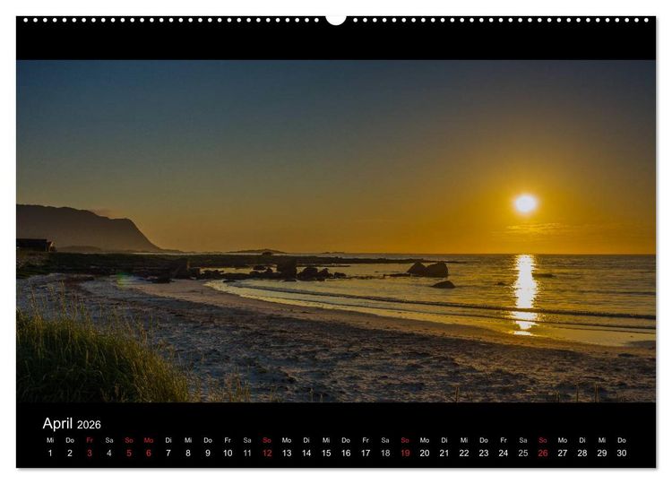 Produktbild: Sommer auf den Lofoten (Wandkalender 2026 DIN A2 quer), CALVENDO Monatskalender