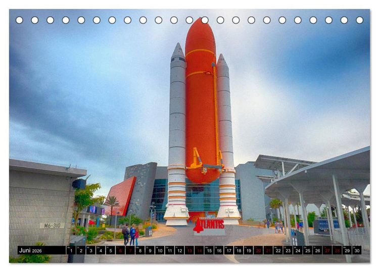 Produktbild: Kennedy Space Center (Tischkalender 2026 DIN A5 quer), CALVENDO Monatskalender