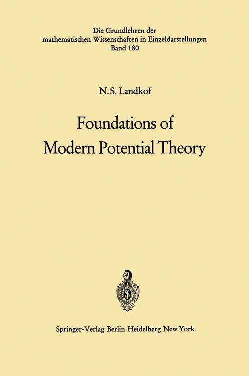 Produktbild: Foundations of Modern Potential Theory