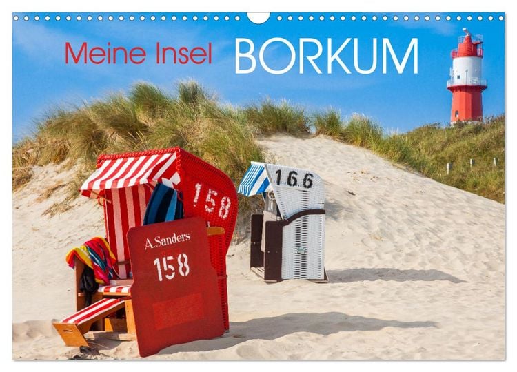 Produktbild: Meine Insel Borkum (Wandkalender 2026 DIN A3 quer), CALVENDO Monatskalender