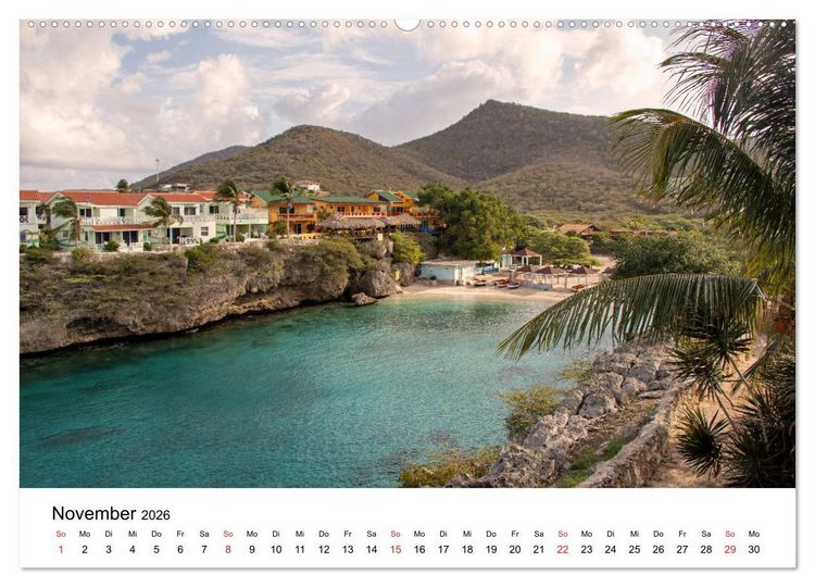 Produktbild: Curacao, die facettenreiche Karibikinsel (hochwertiger Premium Wandkalender 2026 DIN A2 quer), Kunstdruck in Hochglanz
