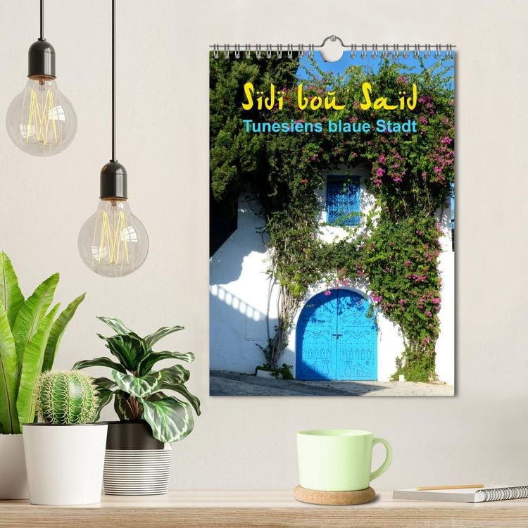 Produktbild: Sidi bou Sa&iuml;d - Die blaue Stadt Tunesiens (Wandkalender 2026 DIN A4 hoch), CALVENDO Monatskalender