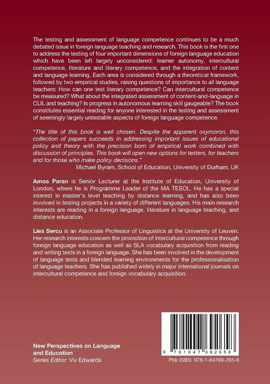 Produktbild: Testing the Untestable in Language Education
