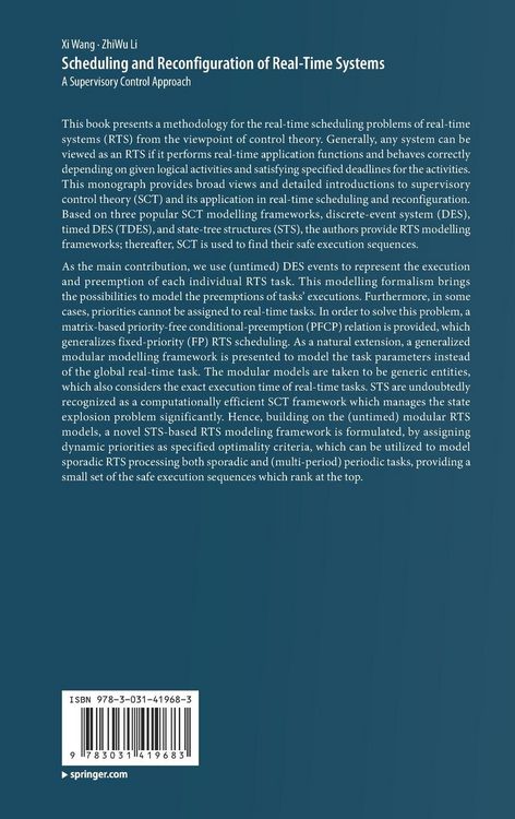 Produktbild: Scheduling and Reconfiguration of Real-Time Systems