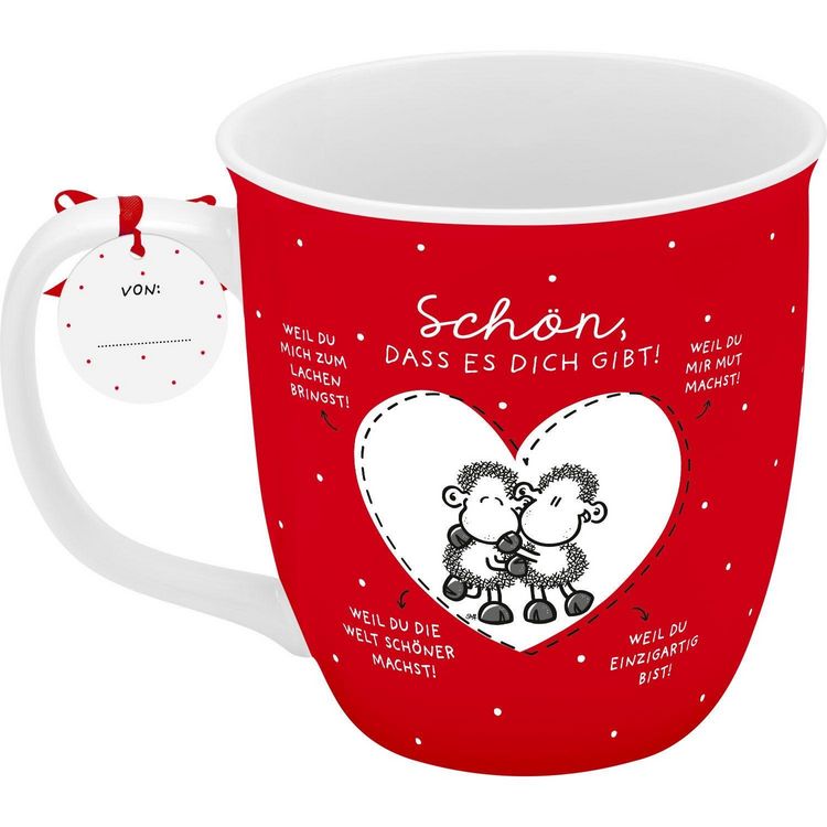 Produktbild: Tasse klein "Sch&ouml;n, dass es dich gibt! Weil du........!"