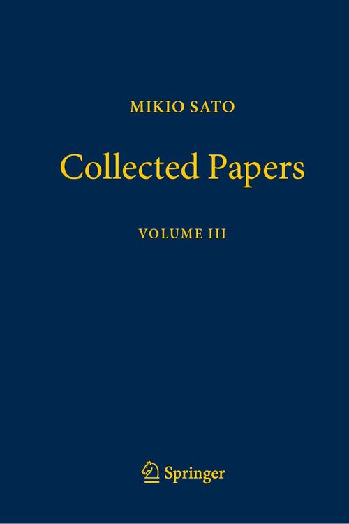 Produktbild: Mikio Sato Collected Papers Volume III