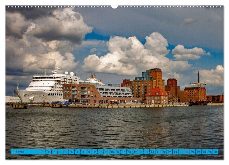 Produktbild: Hansestadt Wismar - Sehnsuchtsort (Wandkalender 2026 DIN A2 quer), CALVENDO Monatskalender