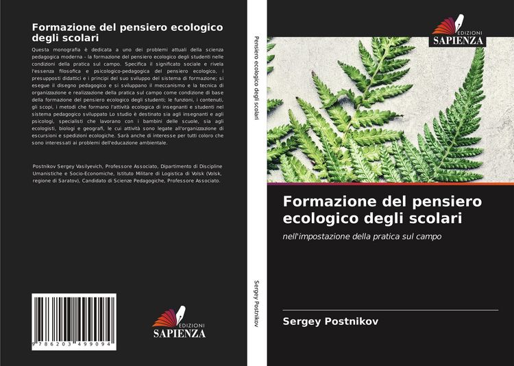 Produktbild: Formazione del pensiero ecologico degli scolari