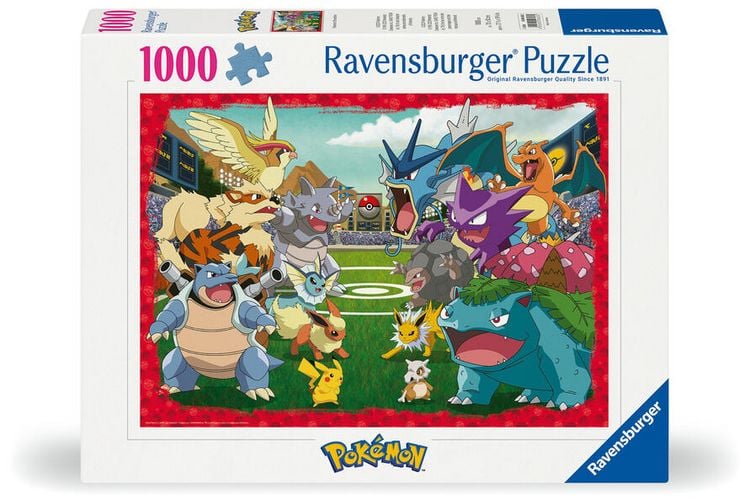 Produktbild: Erwachsenenpuzzle 1000 Teile - Pok&eacute;mon - Kr&auml;ftemessen