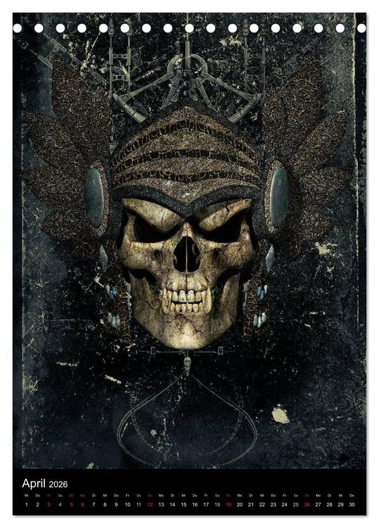 Produktbild: S.O.D. - Skulls Of Death Vol. I - Totenkopf Artworks (Tischkalender 2026 DIN A5 hoch), CALVENDO Monatskalender
