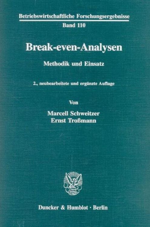 Produktbild: Break-even-Analysen.