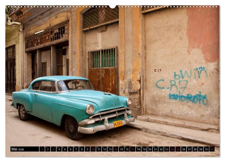 Produktbild: Classic Cars of Cuba (Wandkalender 2026 DIN A2 quer), CALVENDO Monatskalender