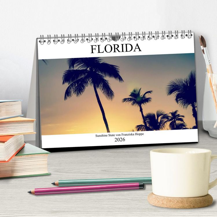 Produktbild: Florida - Sunshine State (Tischkalender 2026 DIN A5 quer), CALVENDO Monatskalender