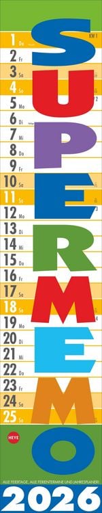 Bild vom Artikel Supermemo Kalender 2026 vom Autor 