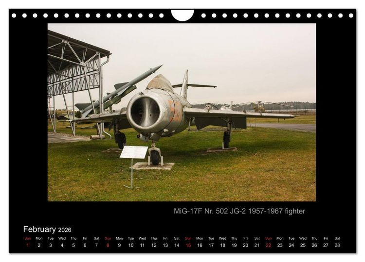 Produktbild: Airplanes and Helicopters of NVA 1957 - 1991 (Wall Calendar 2026 DIN A4 landscape), CALVENDO 12 Month Wall Calendar