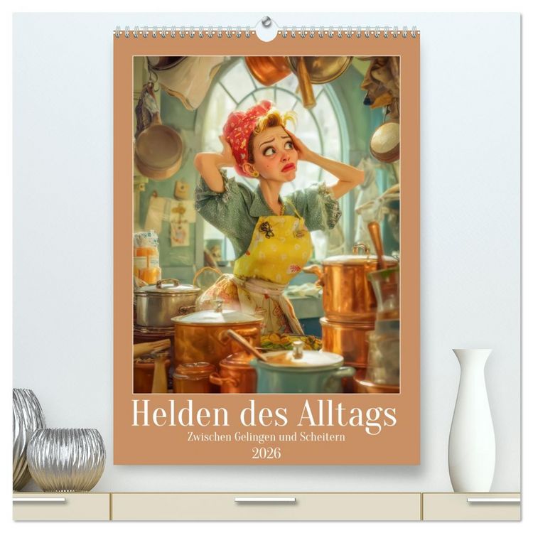 Produktbild: Helden des Alltags - Zwischen Gelingen und Scheitern (hochwertiger Premium Wandkalender 2026 DIN A2 hoch), Kunstdruck in Hochglanz