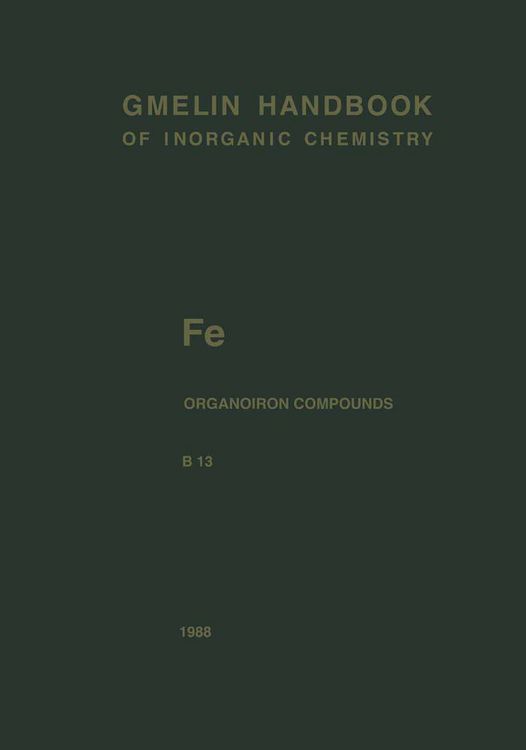 Produktbild: Fe Organoiron Compounds Part B13