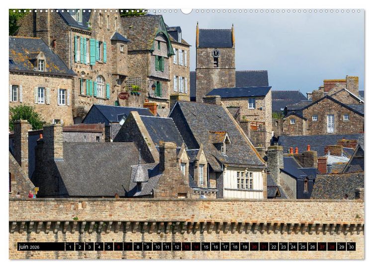 Produktbild: Mont Saint-Michel (Calendrier mural 2026 DIN A2 vertical) calendrier de bureau