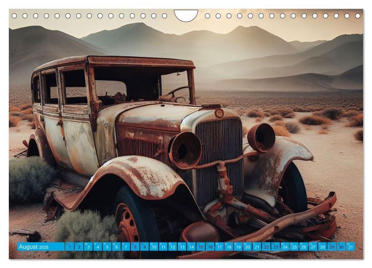 Produktbild: Oldtimer im W&uuml;stensand (Wandkalender 2026 DIN A4 quer), CALVENDO Monatskalender