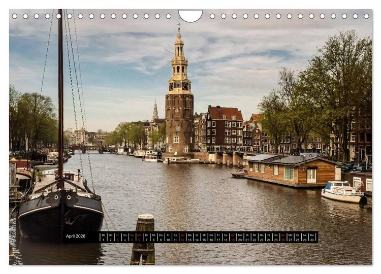Produktbild: Amsterdam - Impressionen aus dem Grachtengordel (Wandkalender 2026 DIN A4 quer), CALVENDO Monatskalender