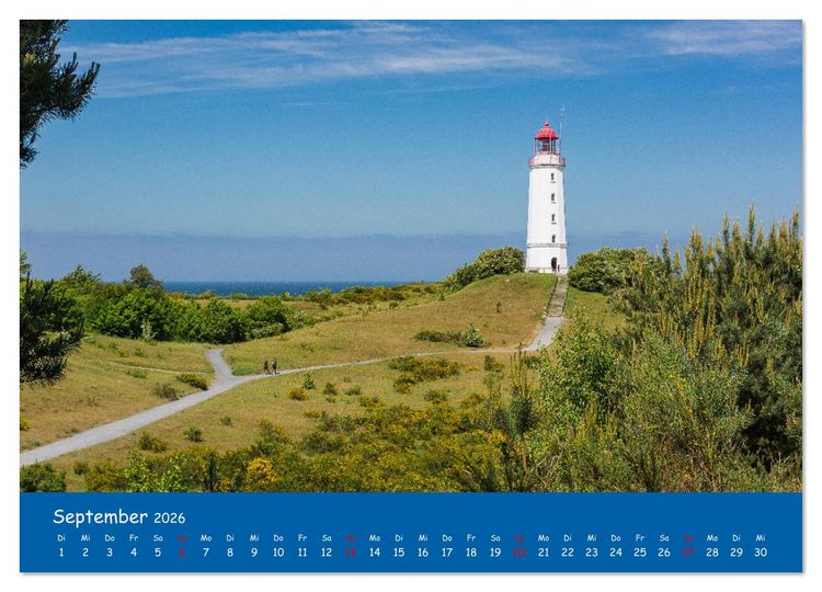 Produktbild: Besuch auf Hiddensee (hochwertiger Premium Wandkalender 2026 DIN A2 quer), Kunstdruck in Hochglanz