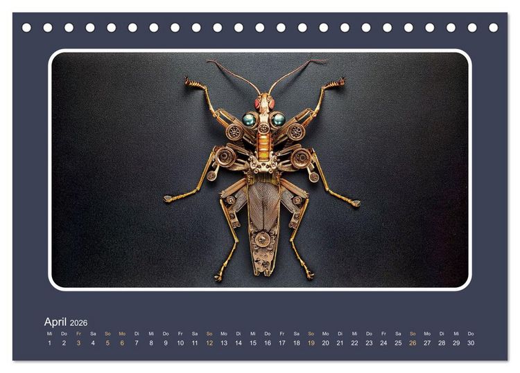 Produktbild: Roboterinsekten (Tischkalender 2026 DIN A5 quer), CALVENDO Monatskalender