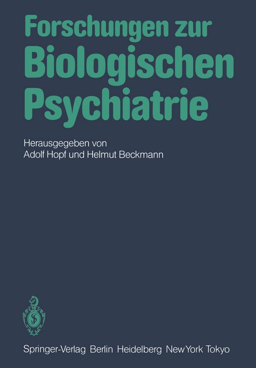 Produktbild: Forschungen zur Biologischen Psychiatrie