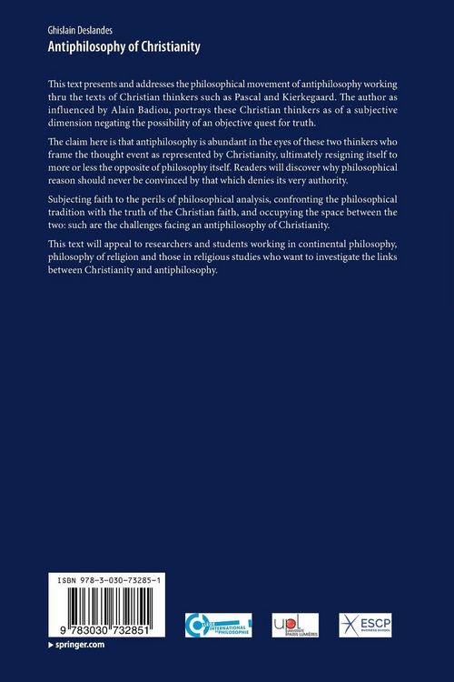 Produktbild: Antiphilosophy of Christianity
