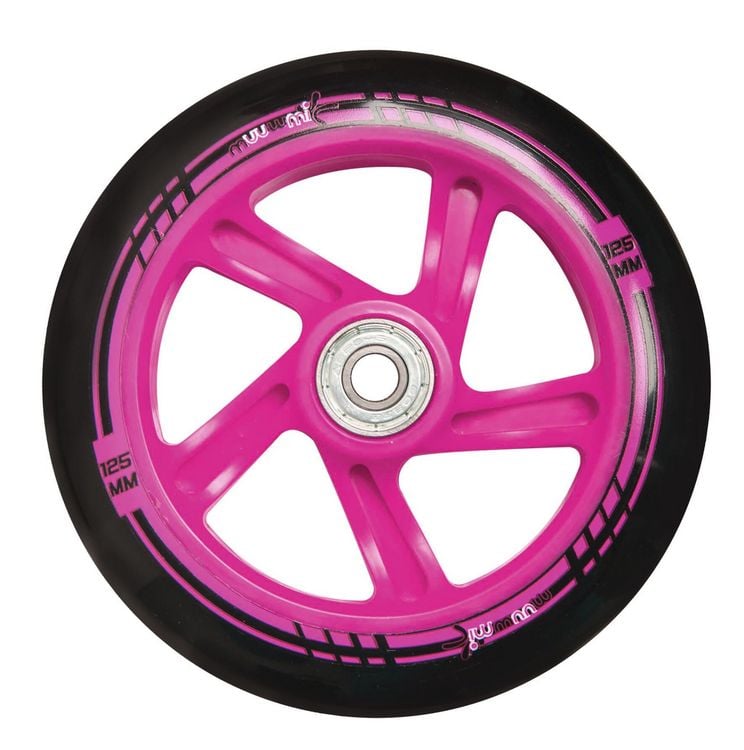 Produktbild: muuwmi Aluminium Scooter 125 mm wei&szlig;-pink