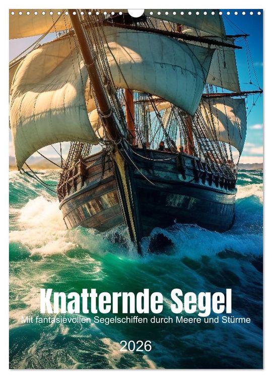 Produktbild: Knatternde Segel (Wandkalender 2026 DIN A3 hoch), CALVENDO Monatskalender