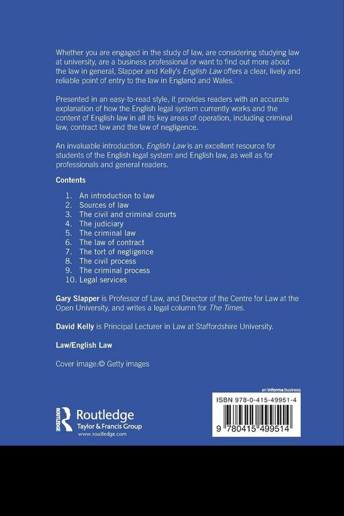 Produktbild: English Law