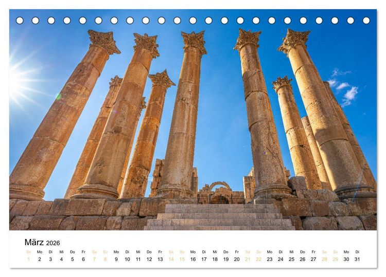 Produktbild: Jordanien - Land zwischen Antike und Moderne (Tischkalender 2026 DIN A5 quer), CALVENDO Monatskalender