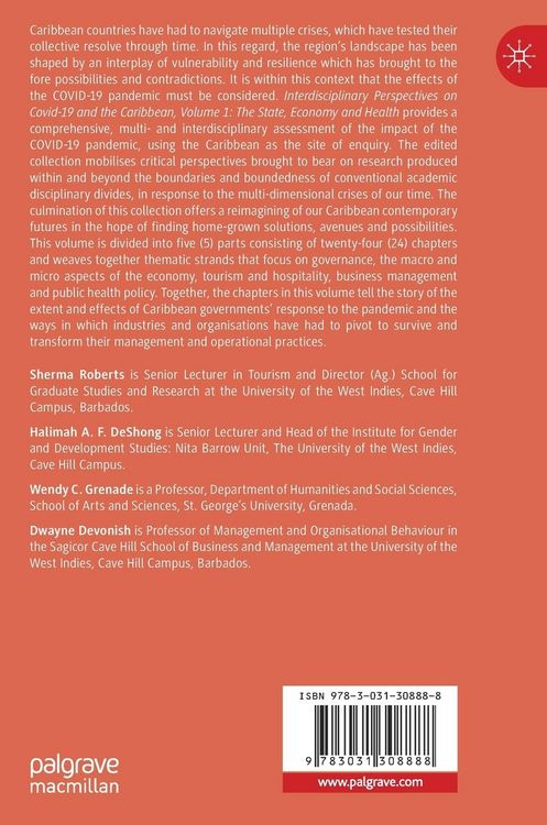 Produktbild: Interdisciplinary Perspectives on Covid-19 and the Caribbean, Volume 1