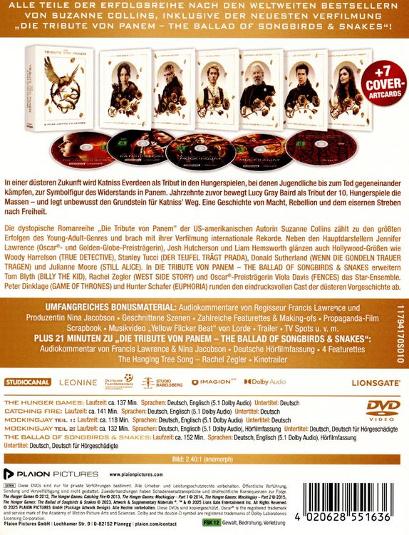 Produktbild: Die Tribute von Panem - 5 Filme Limited Collection [5 DVDs]