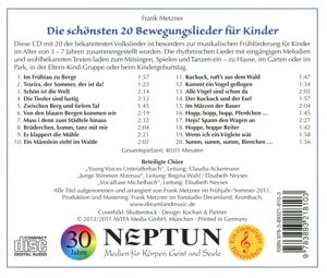 Produktbild: Die sch&ouml;nsten 20 Bewegungslieder f&uuml;r Kinder