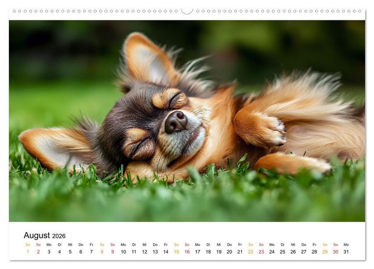 Produktbild: Chihuahua - kleine Energieb&uuml;ndel (hochwertiger Premium Wandkalender 2026 DIN A2 quer), Kunstdruck in Hochglanz
