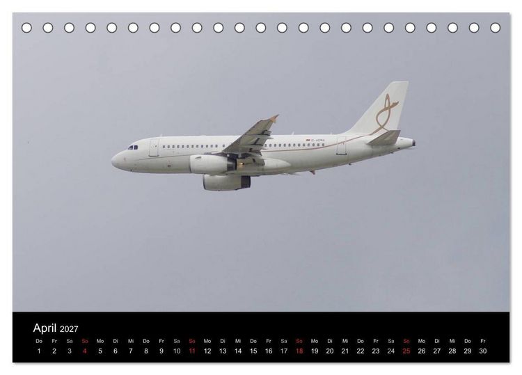 Produktbild: Deutsche Airlines (Tischkalender 2027 DIN A5 quer), CALVENDO Monatskalender