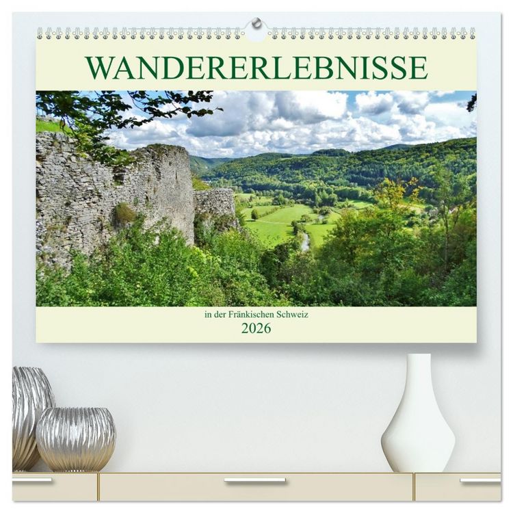 Produktbild: Wandererlebnisse in der Fr&auml;nkischen Schweiz (hochwertiger Premium Wandkalender 2026 DIN A2 quer), Kunstdruck in Hochglanz