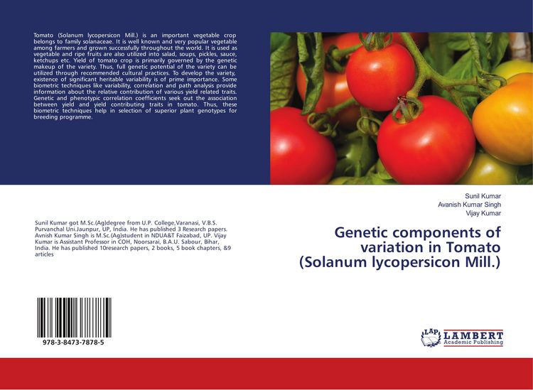 Produktbild: Genetic components of variation in Tomato (Solanum lycopersicon Mill.)