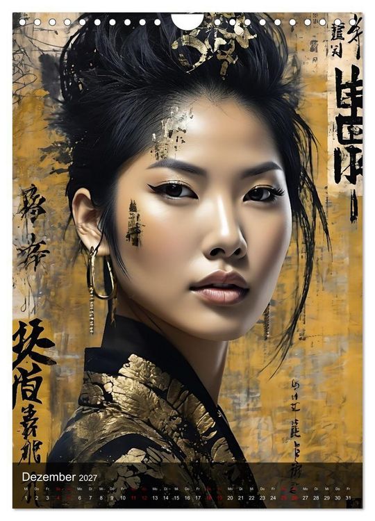 Produktbild: Geisha - Asian Spirit (Wandkalender 2027 DIN A4 hoch), CALVENDO Monatskalender