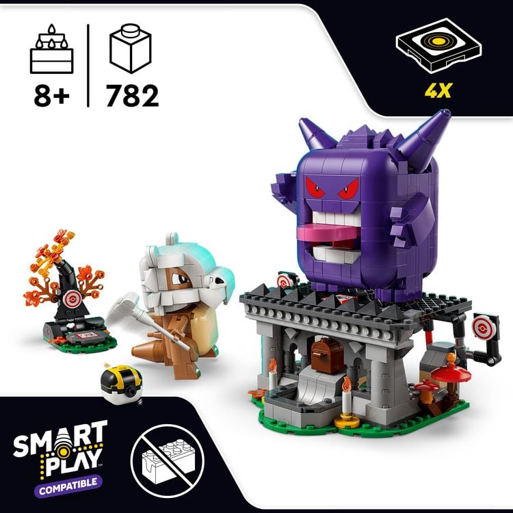 Produktbild: LEGO Pok&eacute;mon SMART Play: Tragossos und Gengars Gruselduell kompatibles Set 72166