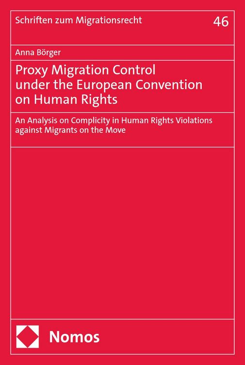 Produktbild: Proxy Migration Control under the European Convention on Human Rights