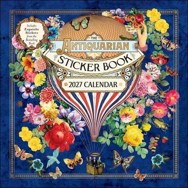 Produktbild: The Antiquarian Sticker Book 2027 Wall Calendar