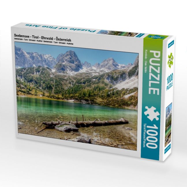 Produktbild: CALVENDO Puzzle Seebensee - Tirol - Ehrwald - &Ouml;sterreich | 1000 Teile Lege-Gr&ouml;&szlig;e 64x48cm Foto-Puzzle f&uuml;r gl&uuml;ckliche Stunden