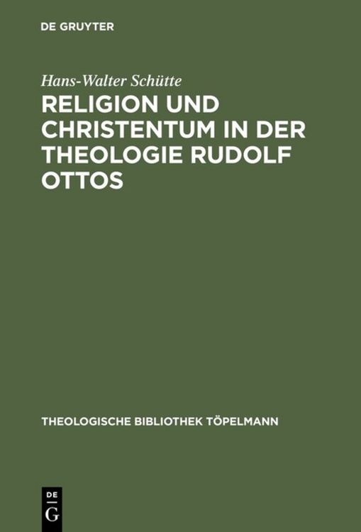 Produktbild: Religion und Christentum in der Theologie Rudolf Ottos