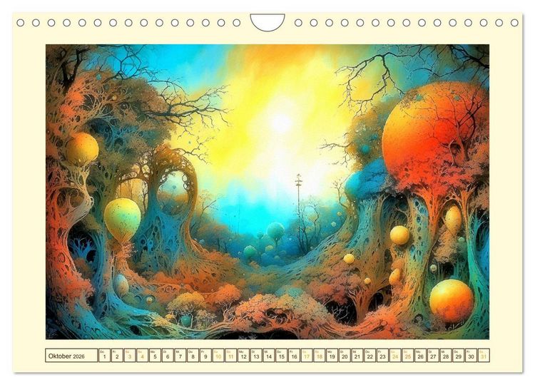 Produktbild: Wundersame Wurzelwelten (Wandkalender 2026 DIN A4 quer), CALVENDO Monatskalender