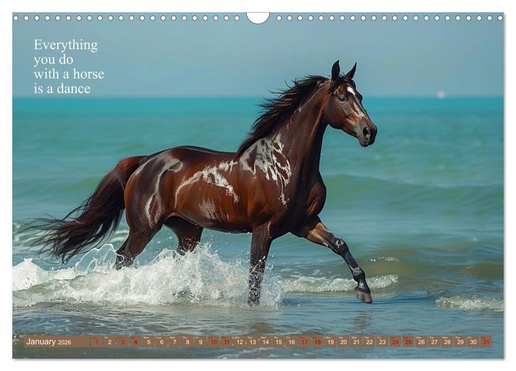 Produktbild: A Horse Makes You Complete (Wall Calendar 2026 DIN A3 landscape), CALVENDO 12 Month Wall Calendar