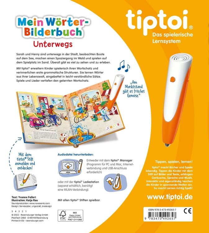 Produktbild: tiptoi&reg; Mein W&ouml;rter-Bilderbuch - Unterwegs