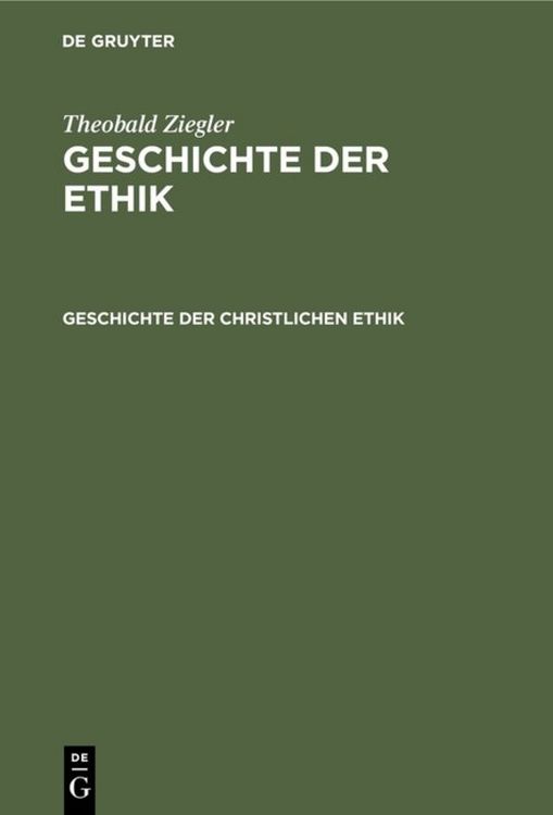 Produktbild: Geschichte der christlichen Ethik